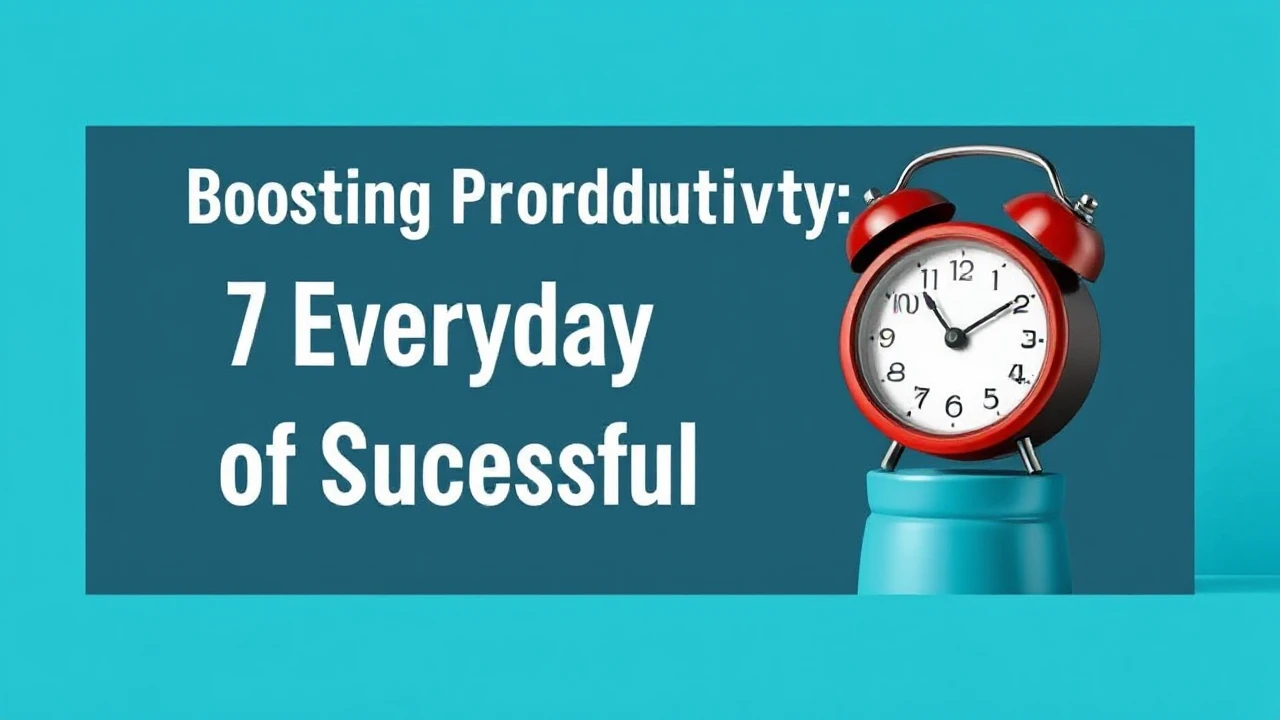 Boosting Productivity: 7 Everyday Habits of Successful People