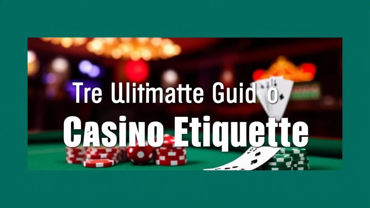 The Ultimate Guide to Casino Etiquette