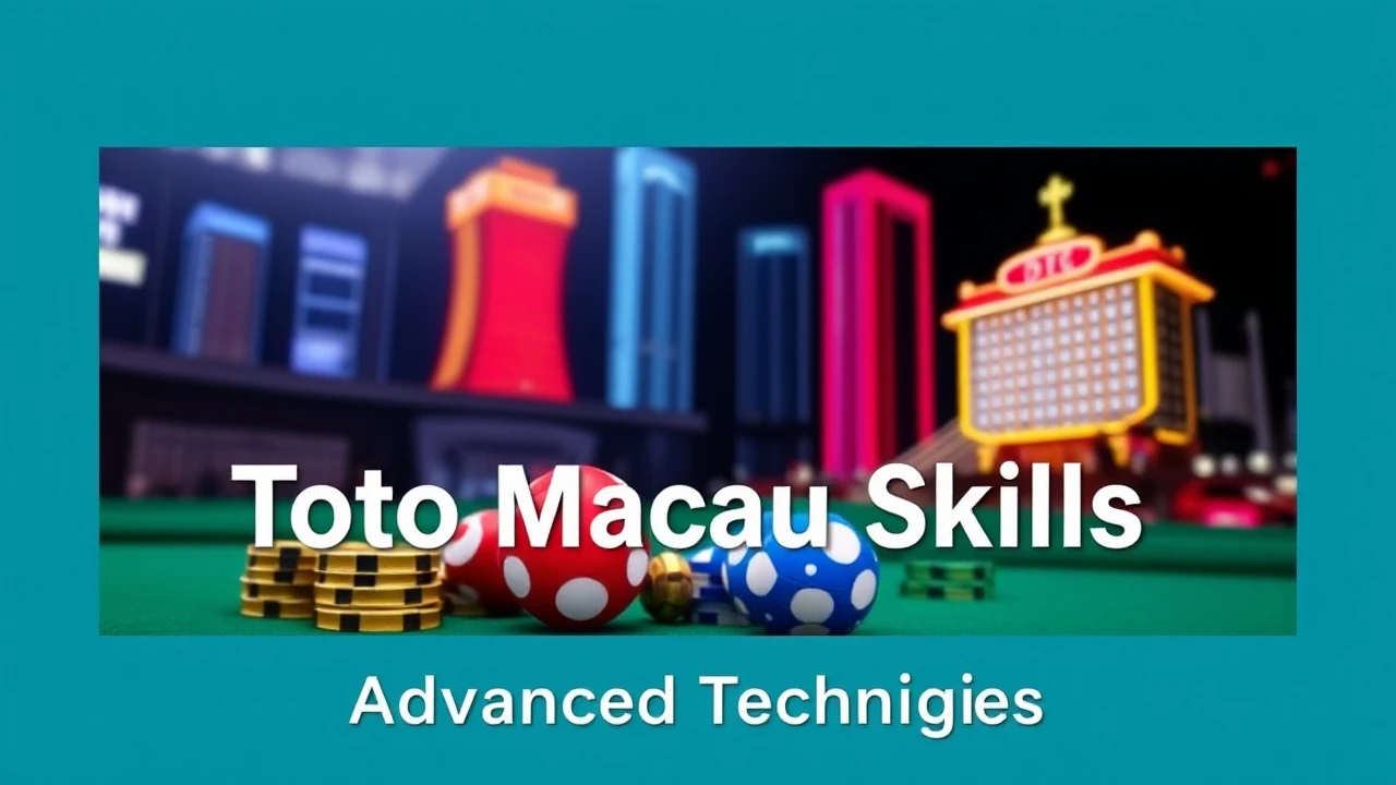 Advancing Your Toto Macau Skills: Advanced Techniques