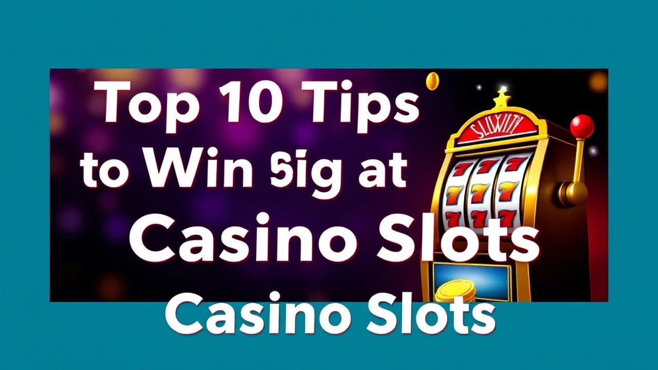 Top 10 Tips to Win Big at Casino Slots