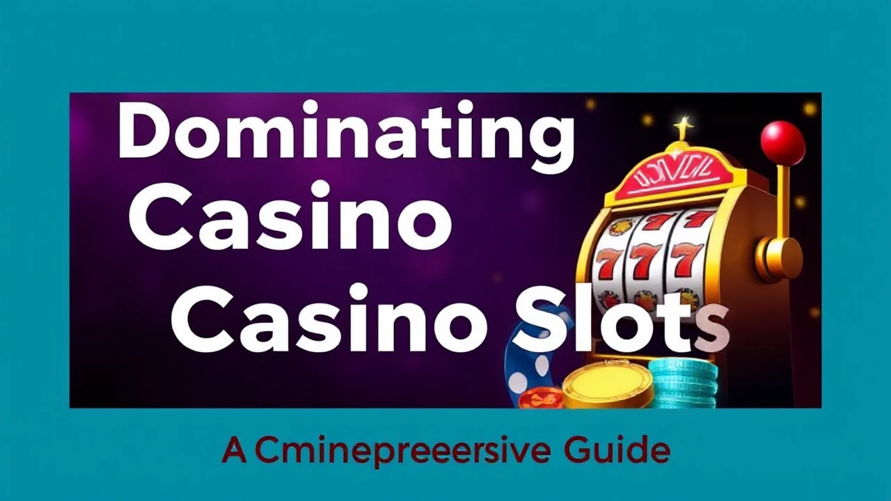 Dominating Casino Slots: Your Comprehensive Guide