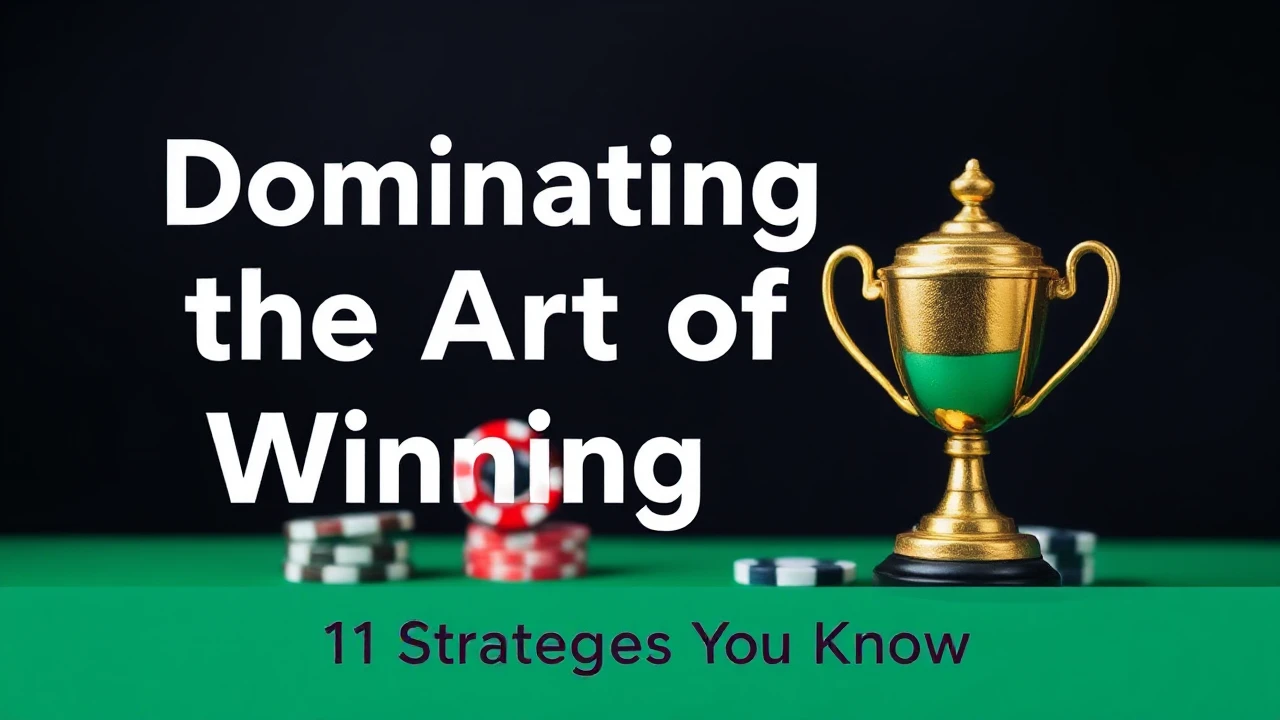 Dominating the Art of Winning: 11 Strategies You Must Know