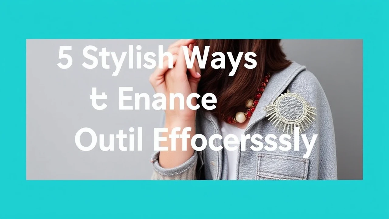 5 Stylish Ways to Enhance Your Outfit Effortlessly
