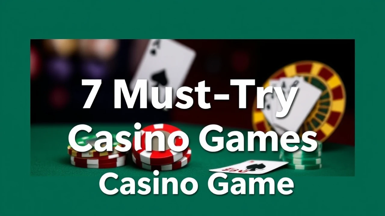 7 Must-Try Casino Games