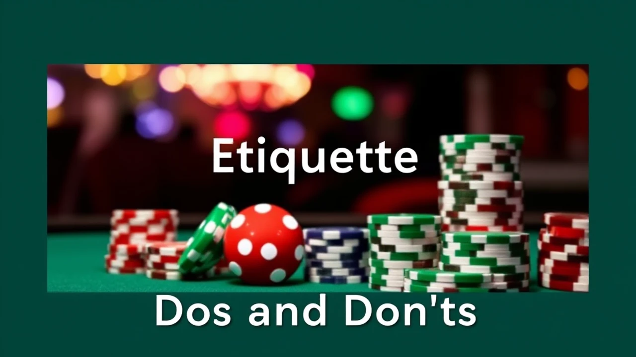 The Etiquette of Casinos: Dos and Don'ts