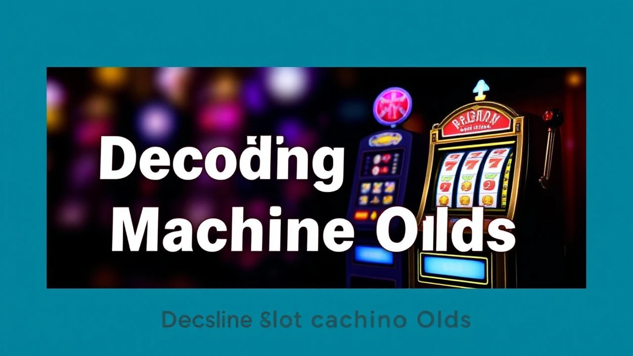 Decoding Slot Machine Odds: Understanding to Odds