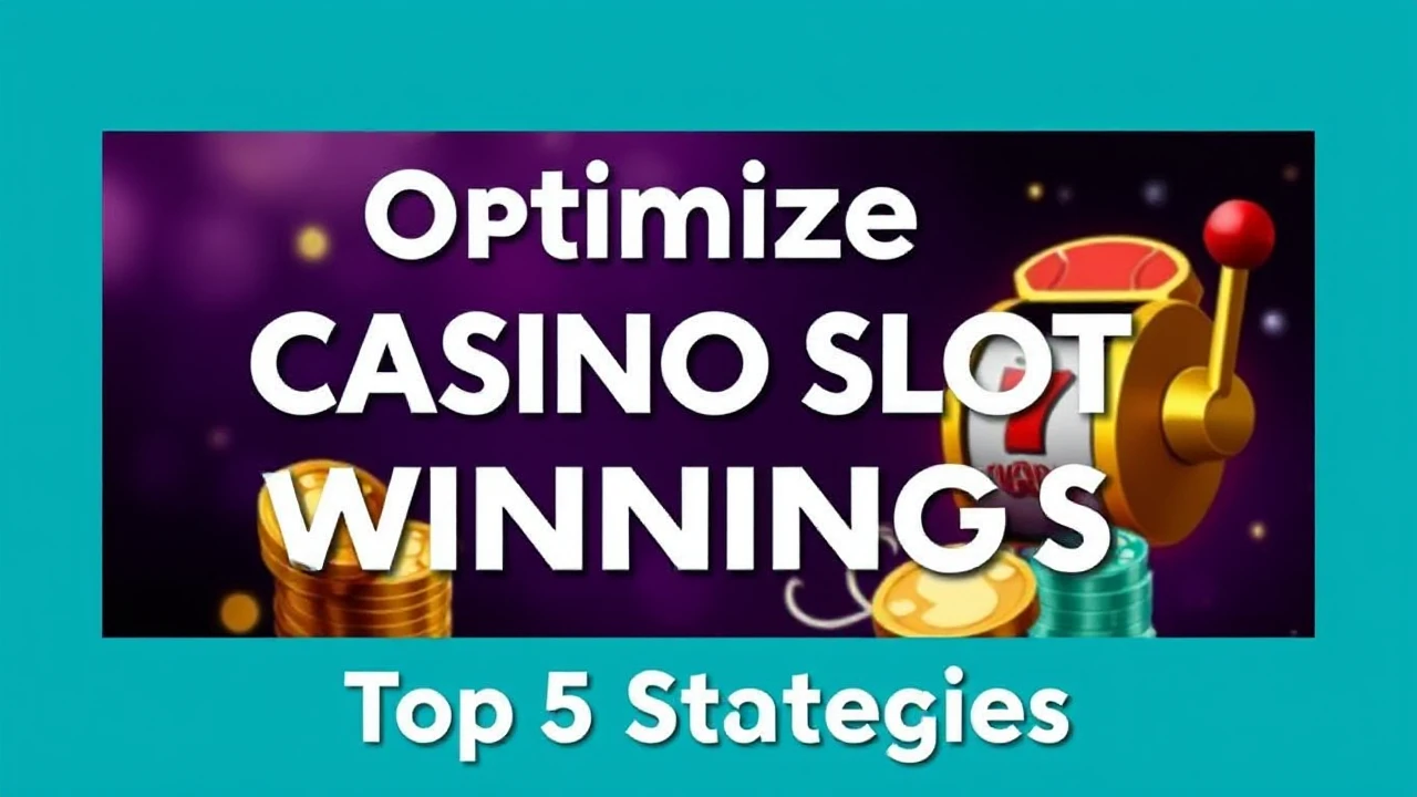 Optimize Your Casino Slot Winnings: Top 5 Strategies