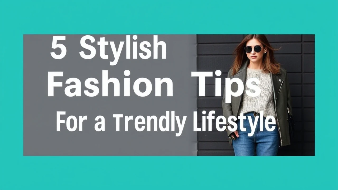 5 Stylish Fashion Tips for a Trendy Lifestyle