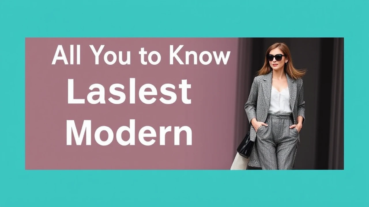 All You Need to Know to Latest Fashion for the Modern Woman