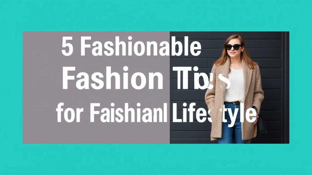 5 Fashionable Fashion Tips for a Fashionable Lifestyle