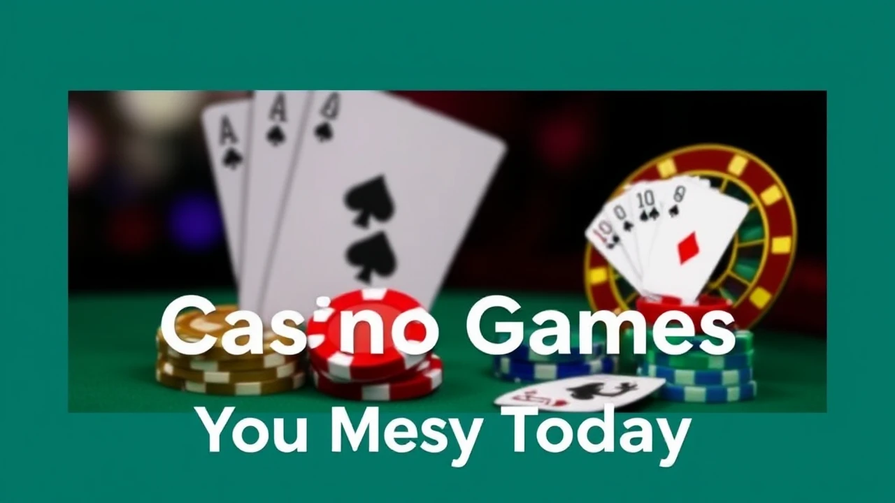 Your Go-To List of Top 10 Casino Games You Must Try Today