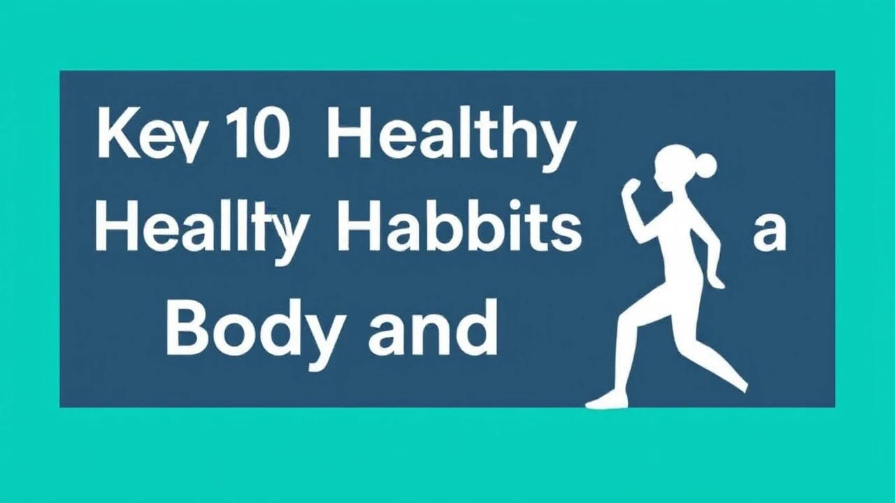 Key 10 Healthy Habits for a Sturdy Body and Mind