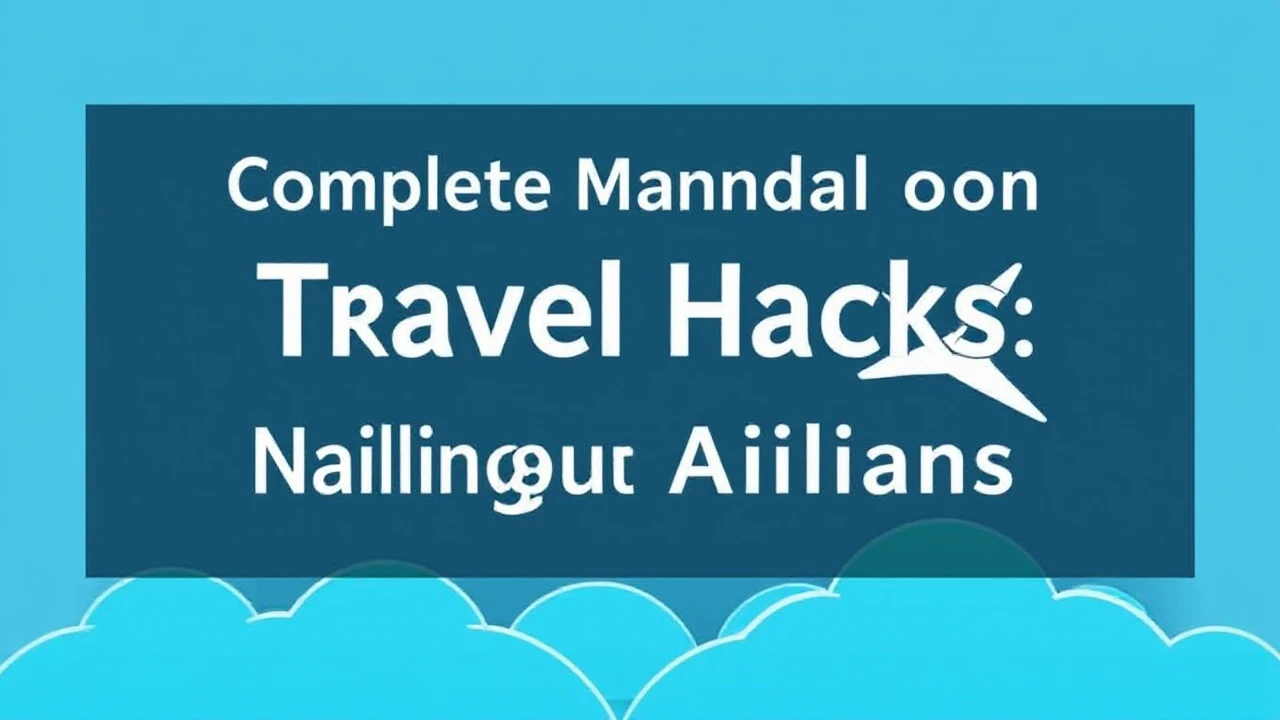 Complete Manual on Travel Hacks: Nailing Budget Airfare