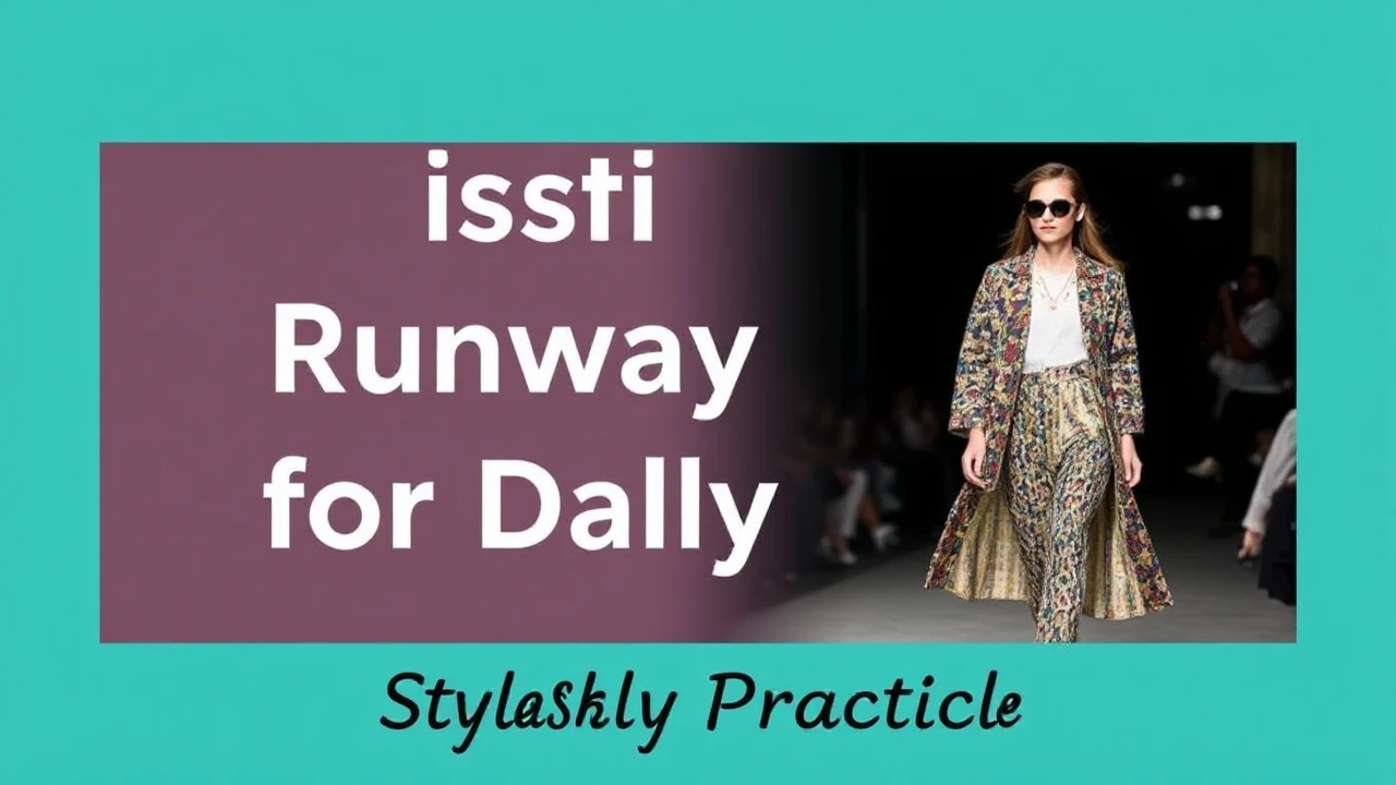 Stylishly Practical: Adapting Runway Looks for Daily Life