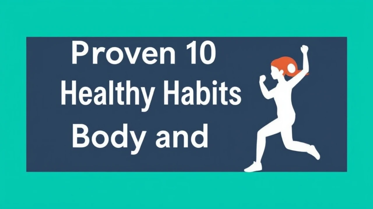 Proven 10 Healthy Habits for a Vigorous Body and Mind