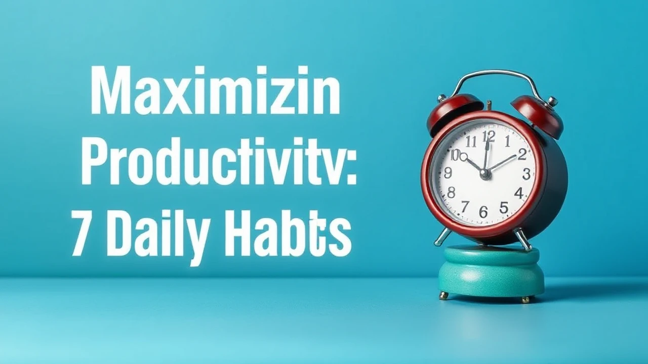 Maximizing Productivity: 7 Daily Habits of Triumphant Folks