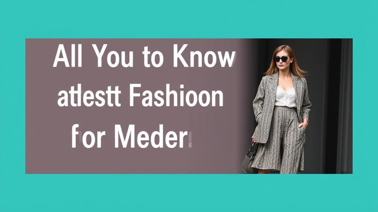 All You Need to Know to Latest Fashion for the Modern Woman