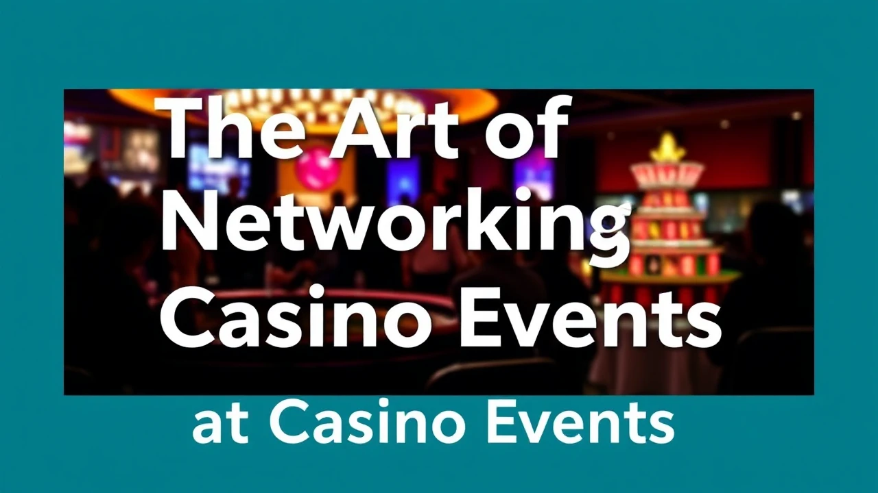 The Art of Networking at Casino Events