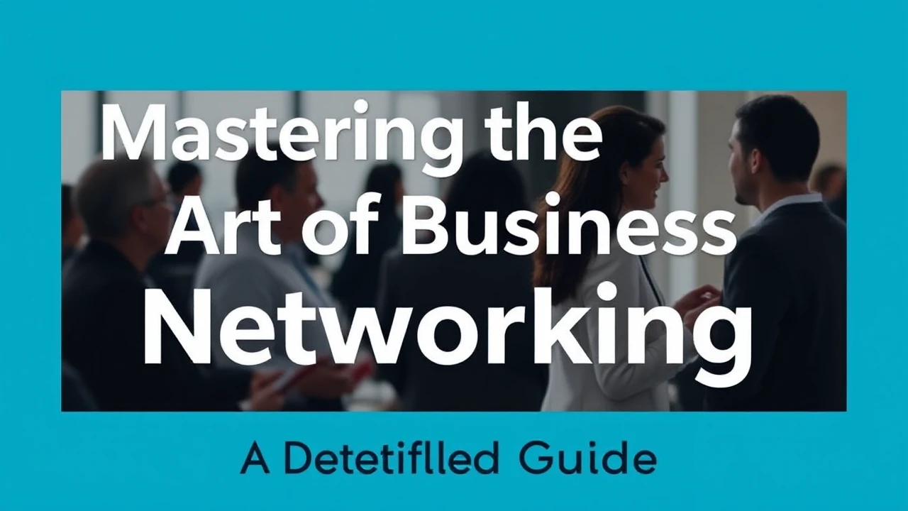 Mastering the Art of Business Networking: A Detailed Guide