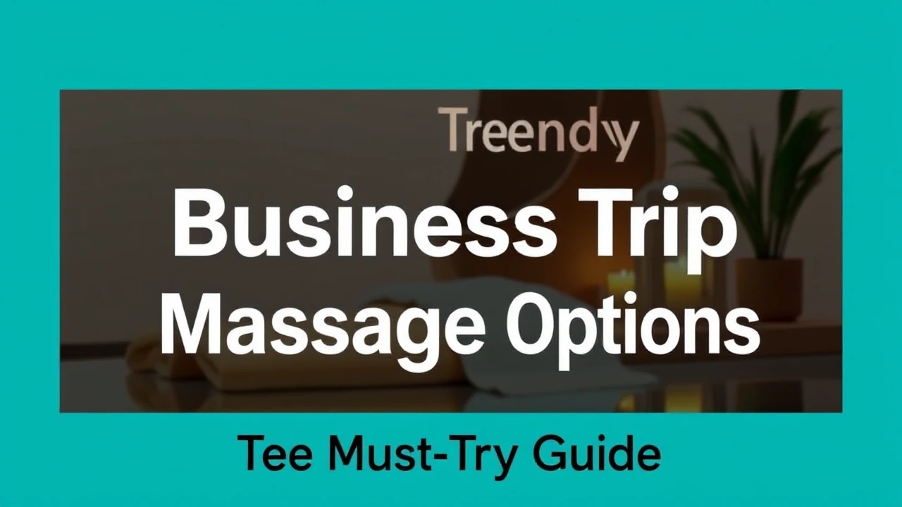 Exploring Trendy Business Trip Massage Options: The Must-Try Guide