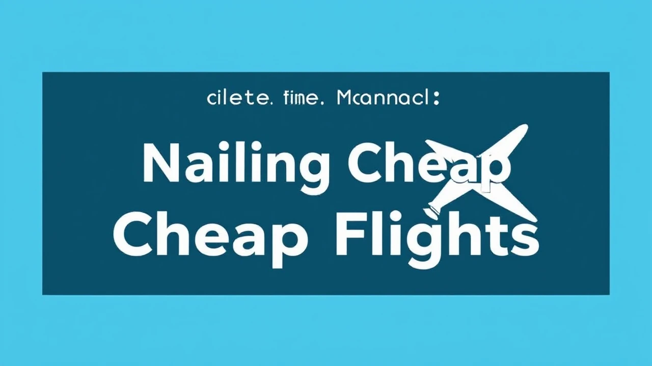 Complete Manual on Scoring Deals: Nailing Cheap Flights