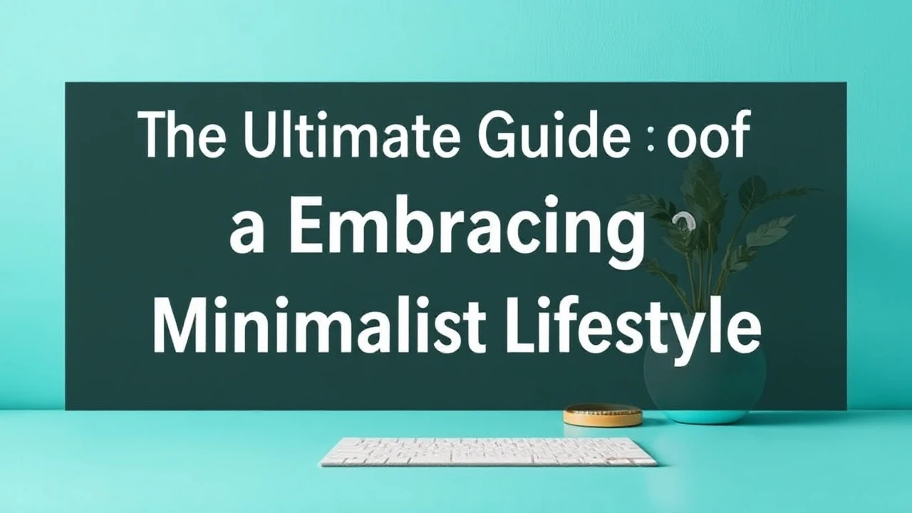 The Ultimate Guide of Embracing a Minimalist Lifestyle