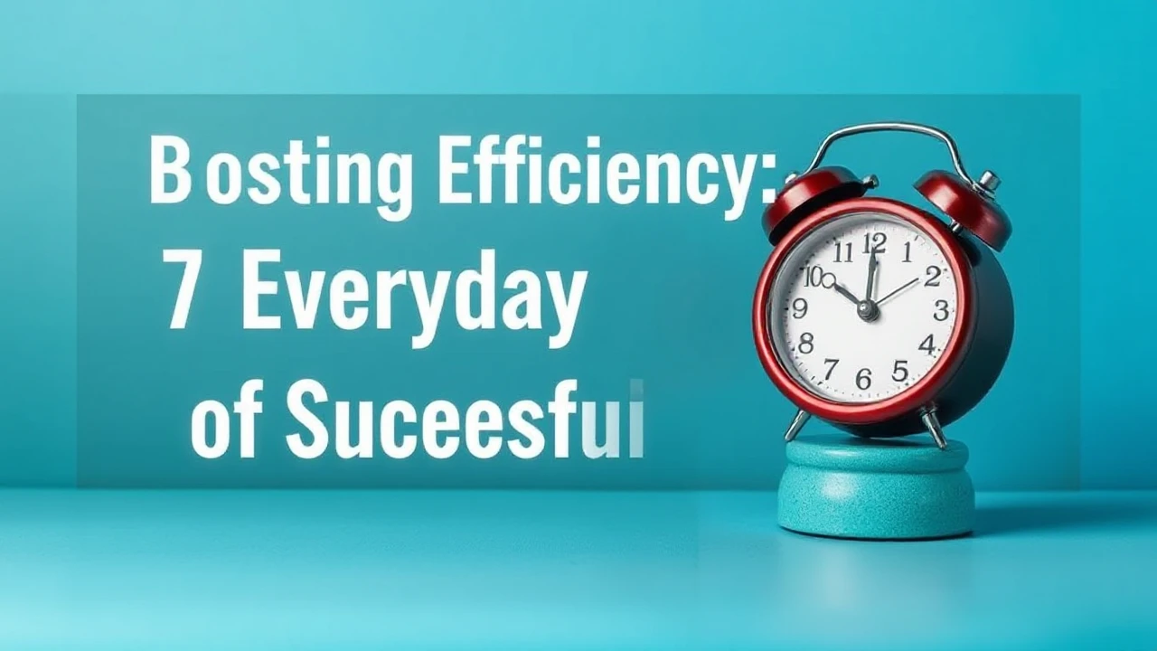 Boosting Efficiency: 7 Everyday Habits of Successful People