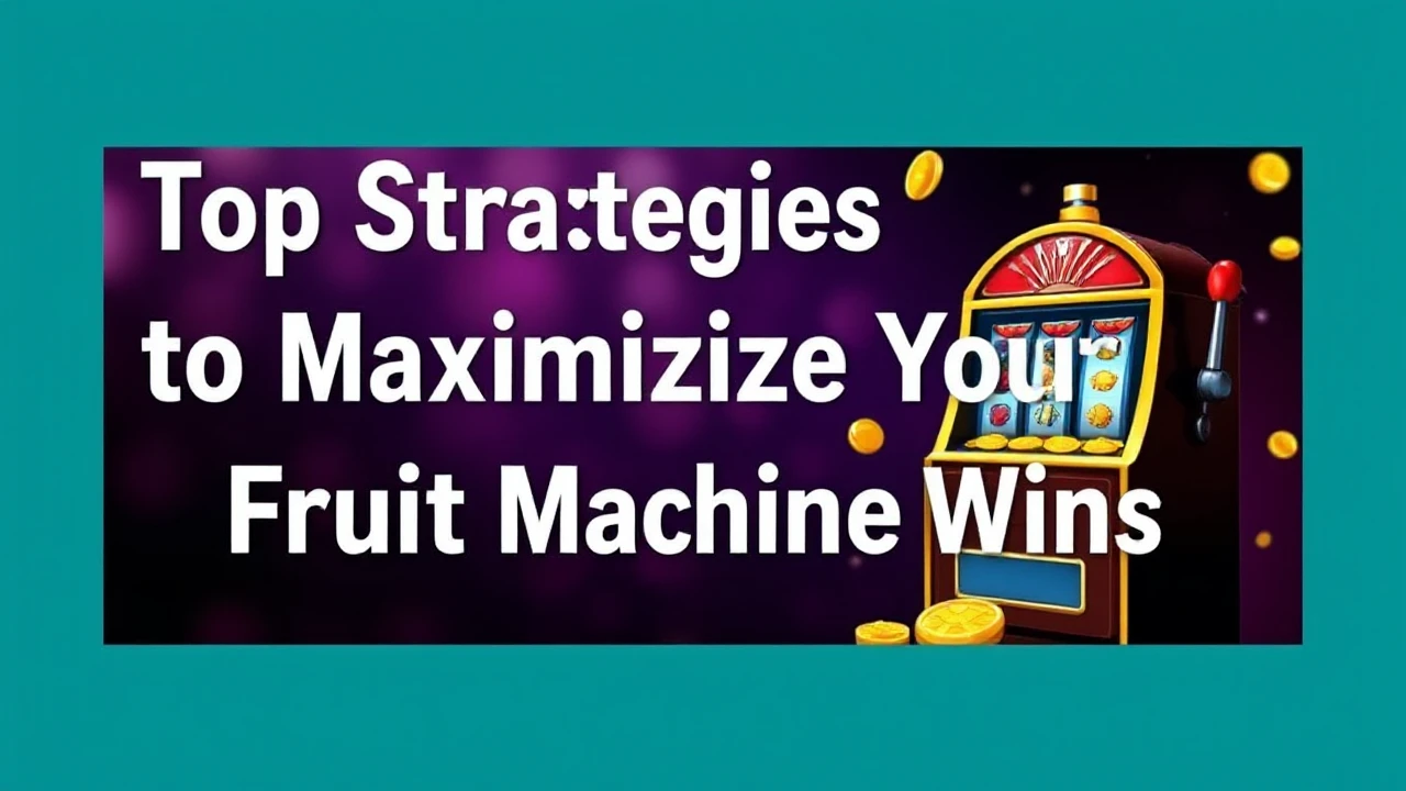 Top Strategies to Maximizing Your Fruit Machine Wins