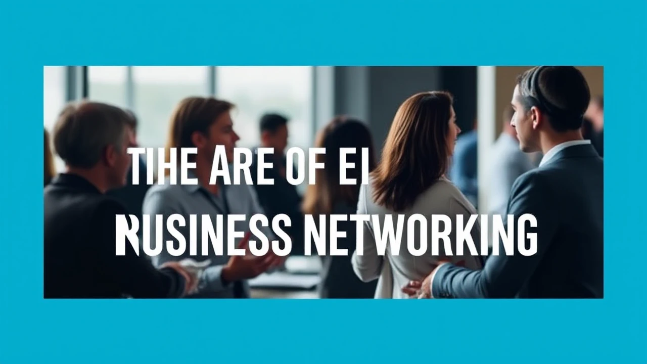 Becoming Proficient in the Art of Business Networking: An In-Depth Guide