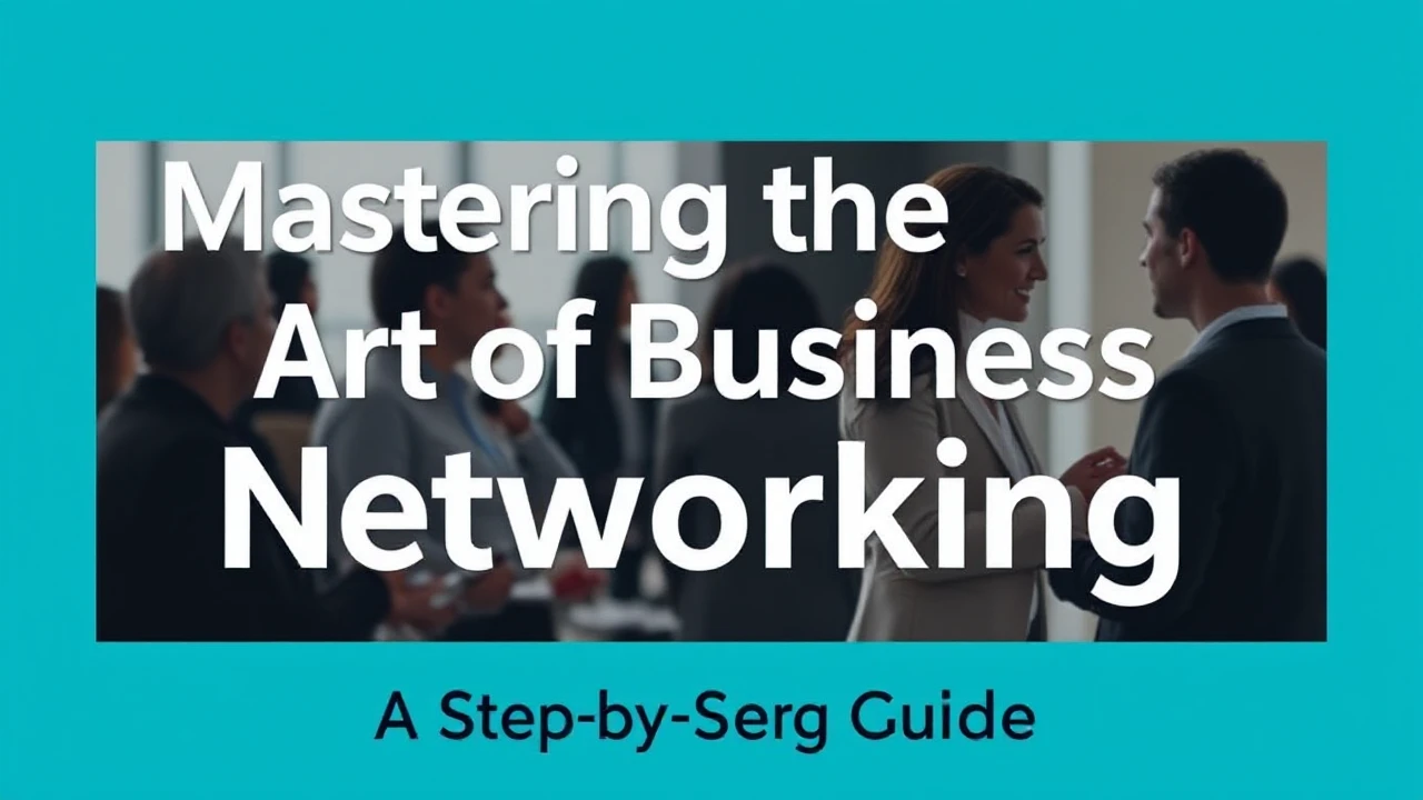 Mastering the Art of Business Networking: A Step-by-Step Guide