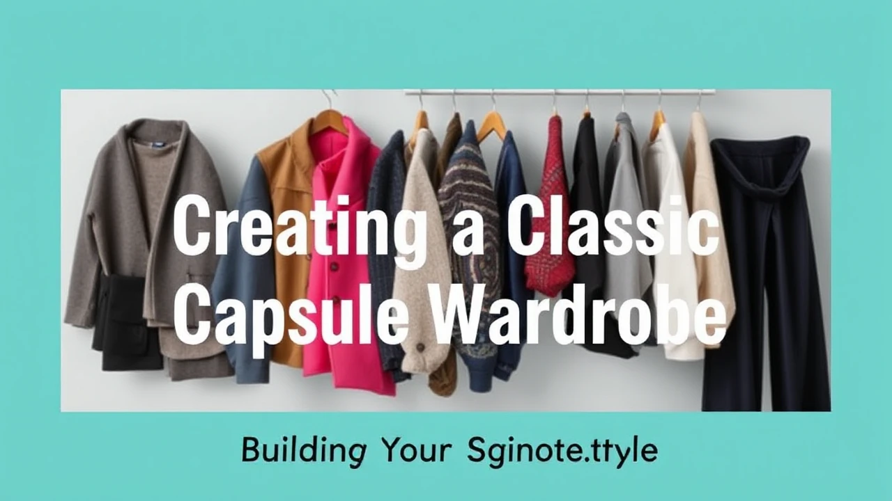 A Comprehensive Manual to Creating a Classic Capsule Wardrobe