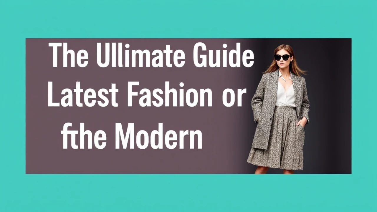 The Ultimate Guide to Latest Fashion for the Modern Woman