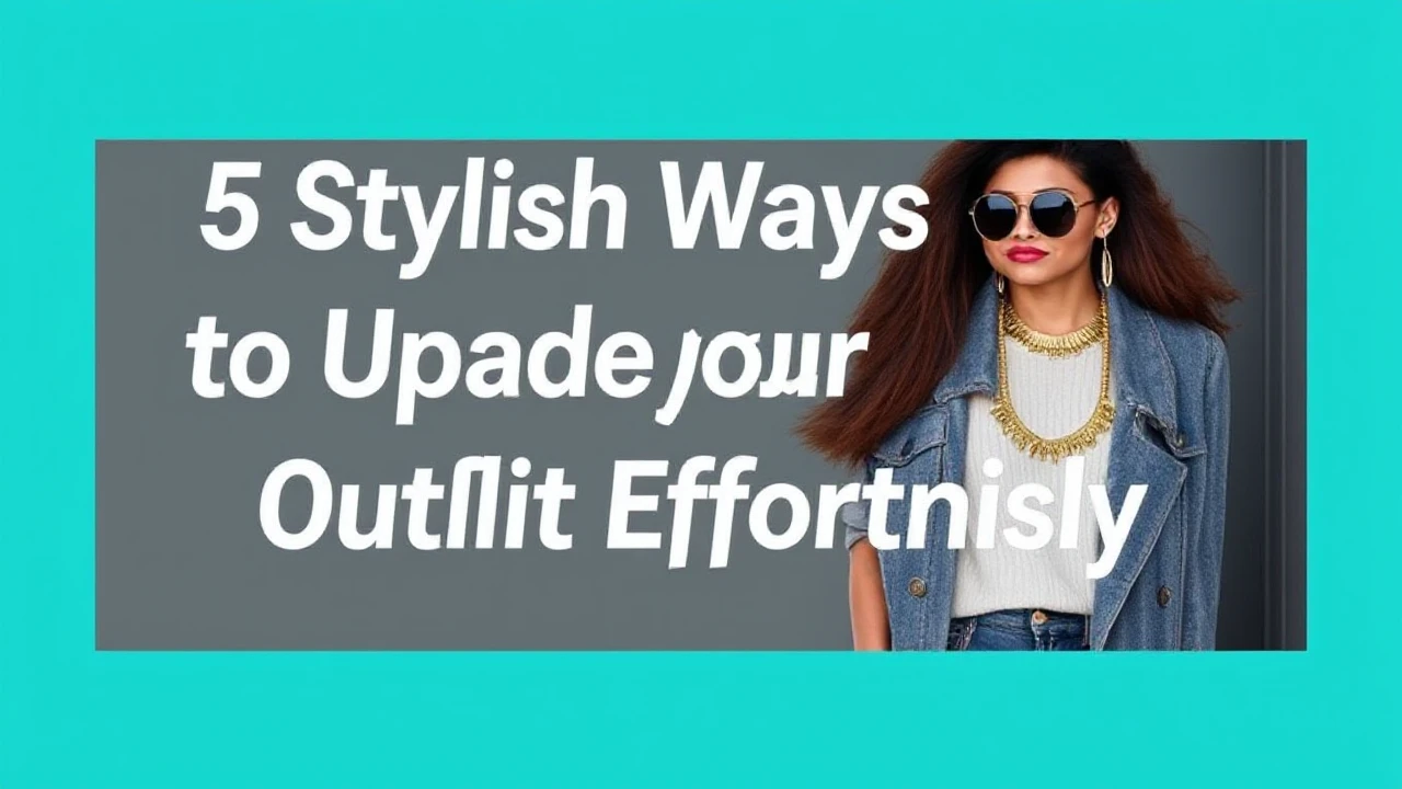 5 Stylish Ways to Upgrade Your Outfit Effortlessly