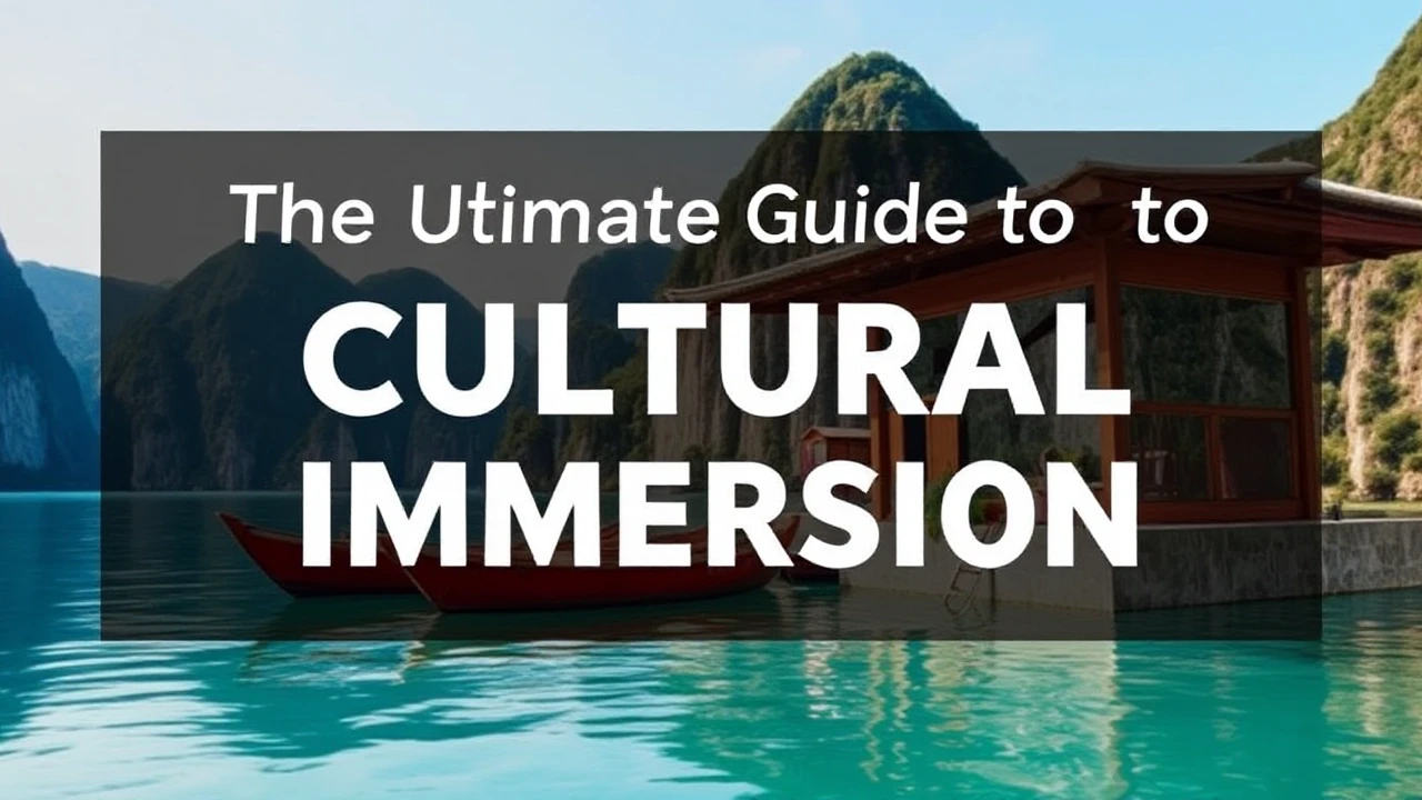 The Ultimate Guide to Cultural Immersion: Embracing Local Traditions While Traveling