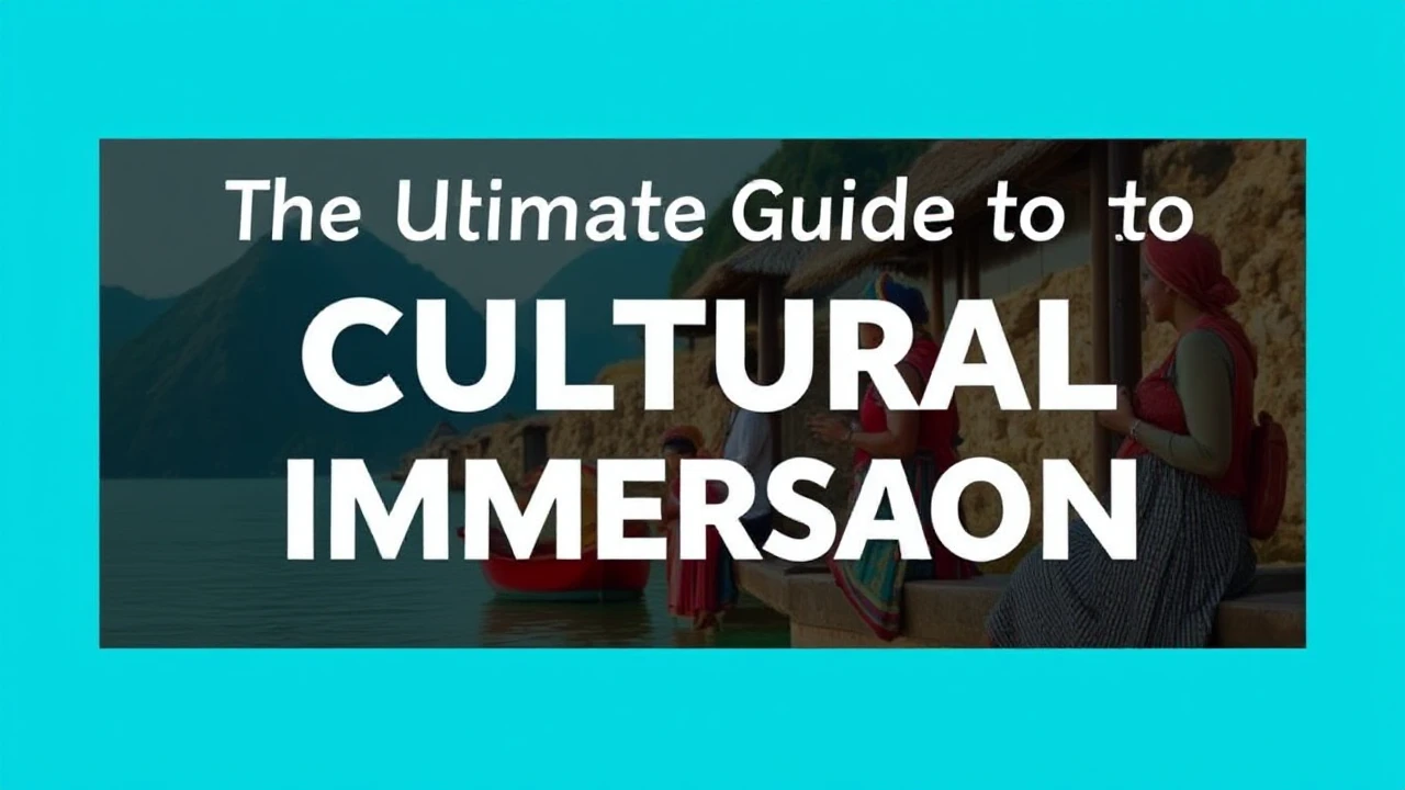 The Ultimate Guide to Cultural Immersion: Embracing Local Traditions While Traveling