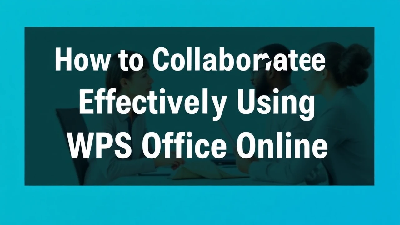 How to Collaborate Effectively Using WPS Office Online