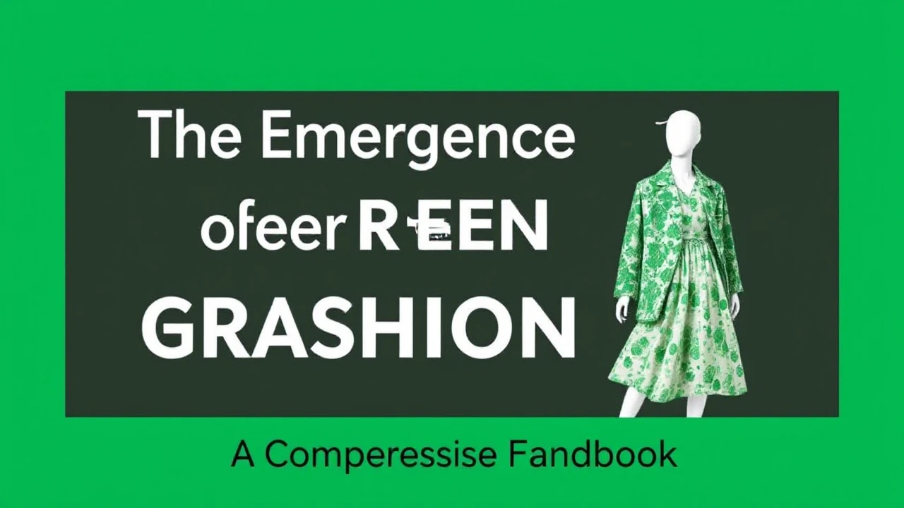 The Emergence of Green Fashion: A Comprehensive Handbook