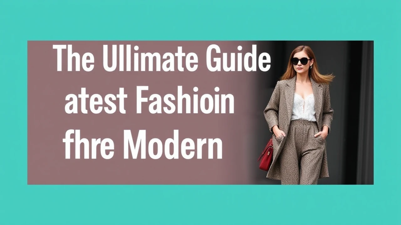 The Ultimate Guide to Latest Fashion for the Modern Woman