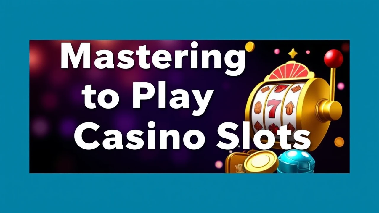 Mastering to Playing Casino Slots