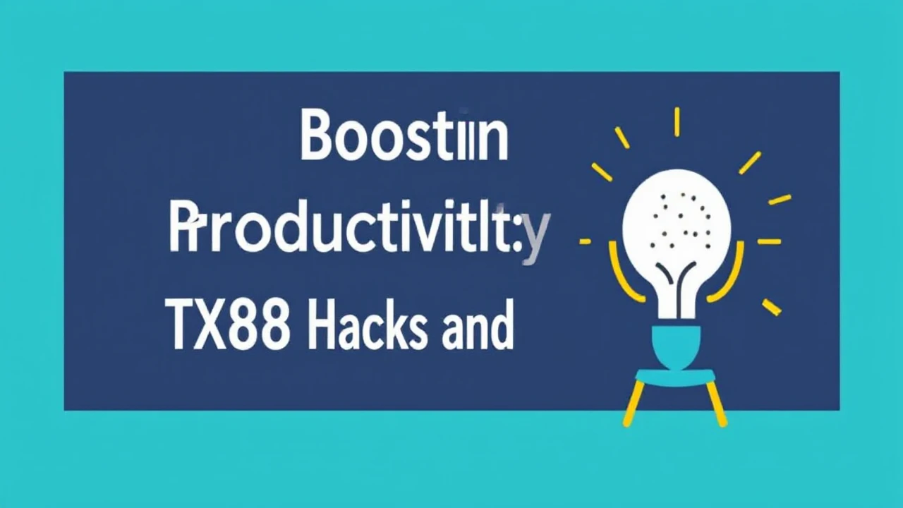 Boosting Productivity: TX88 Hacks and Shortcuts