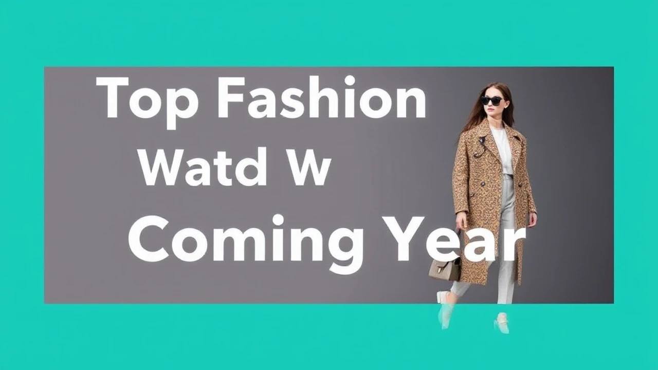 Top Fashion Trends to Watch Out for in the Coming Year