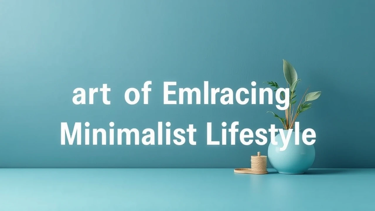 Mastering the Art of Embracing a Minimalist Lifestyle