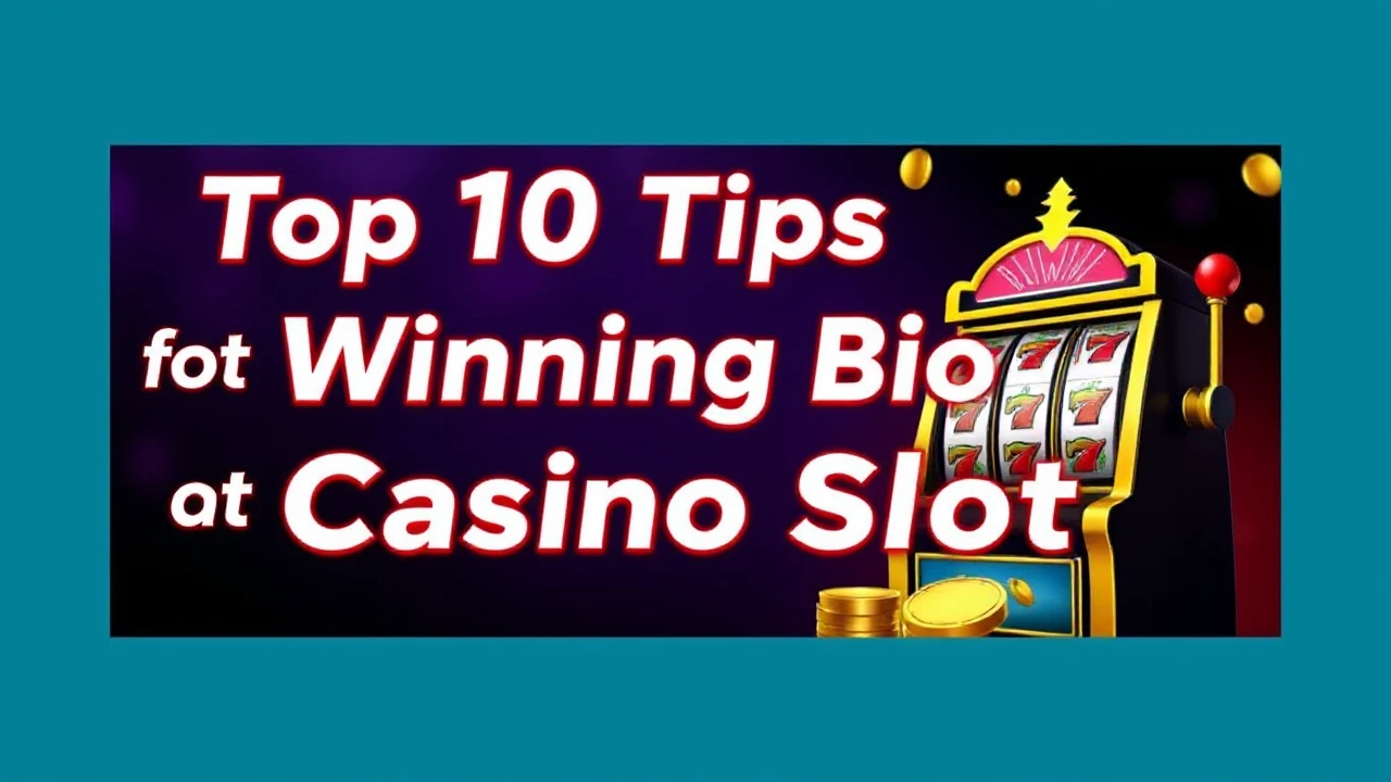 Top 10 Tips for Winning Big at Casino Slots