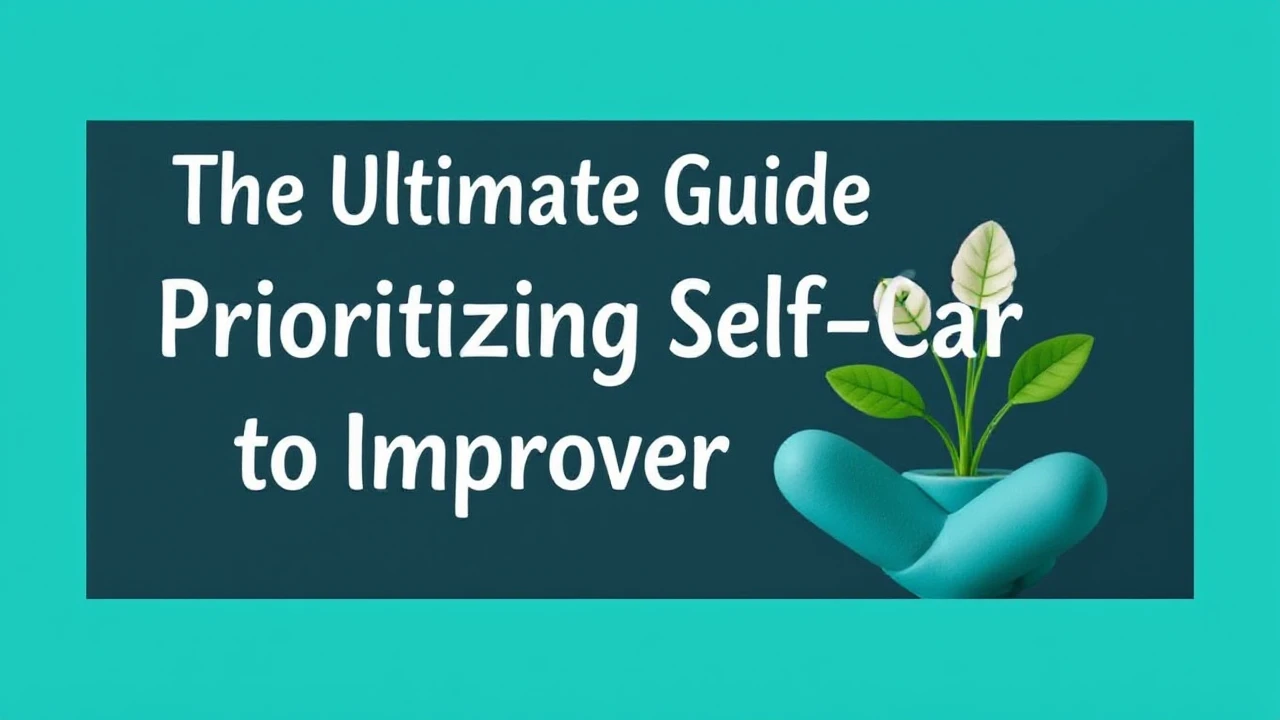 The Ultimate Guide Prioritizing Self-Care to Improve Better Health