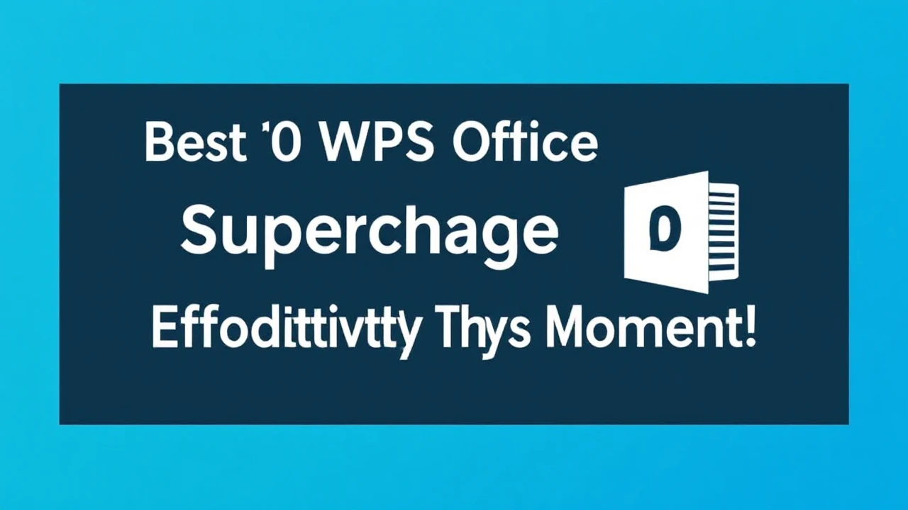 Best 10 WPS Office Strategies to Supercharge Your Effectiveness This Moment!