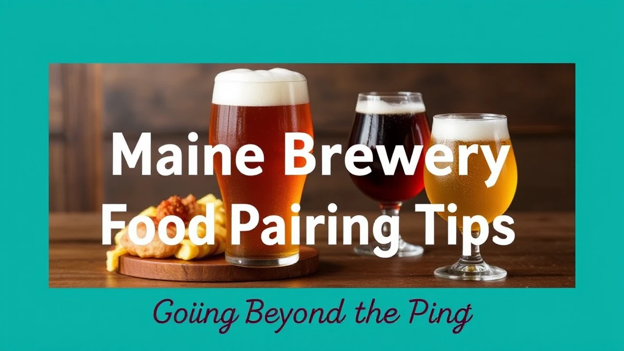 Going Beyond the Pint: Maine Brewery Food Pairing Tips