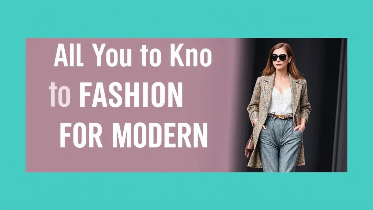 All You Need to Know to Fashion Trends for the Modern Woman