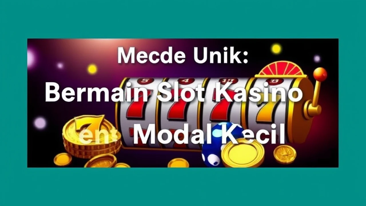 Metode Unik: Bermain Slot Kasino dengan Modal Kecil