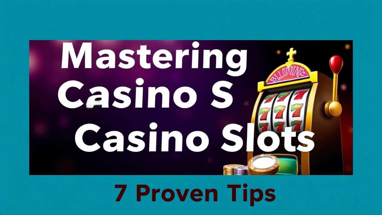 Mastering Casino Slots: 7 Proven Tips