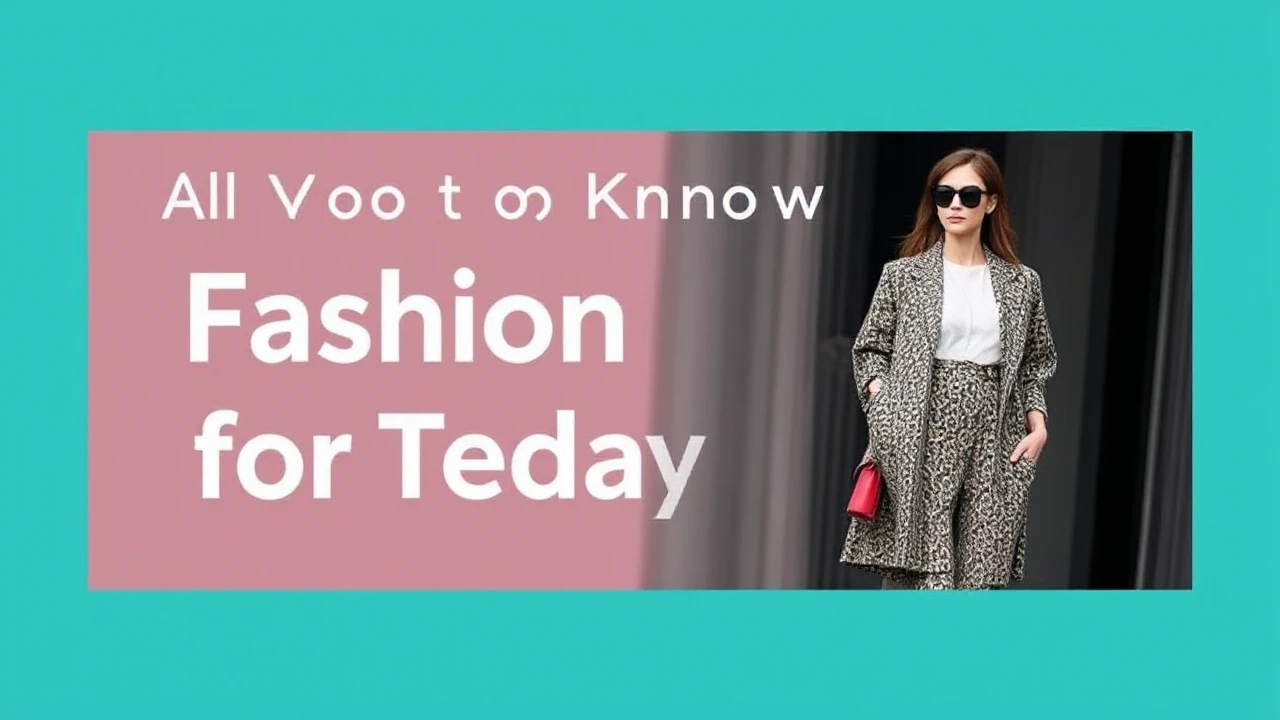 All You Need to Know to Fashion Trends for Today's Woman